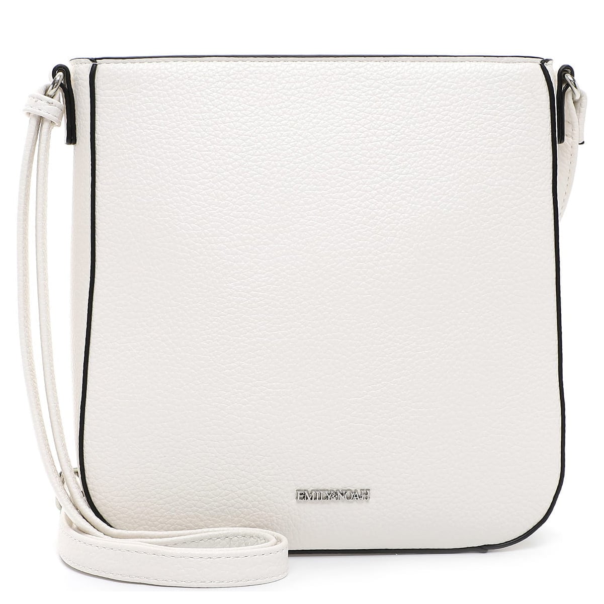 Emily & Noah Umhängetasche Ella weiß, Damen Handtasche weiss aus Kunstleder