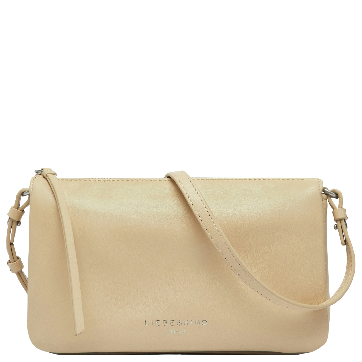 Liebeskind Berlin Umhängetasche Nina Crossbody S biscotti, Damen Handtasche beige aus Leder