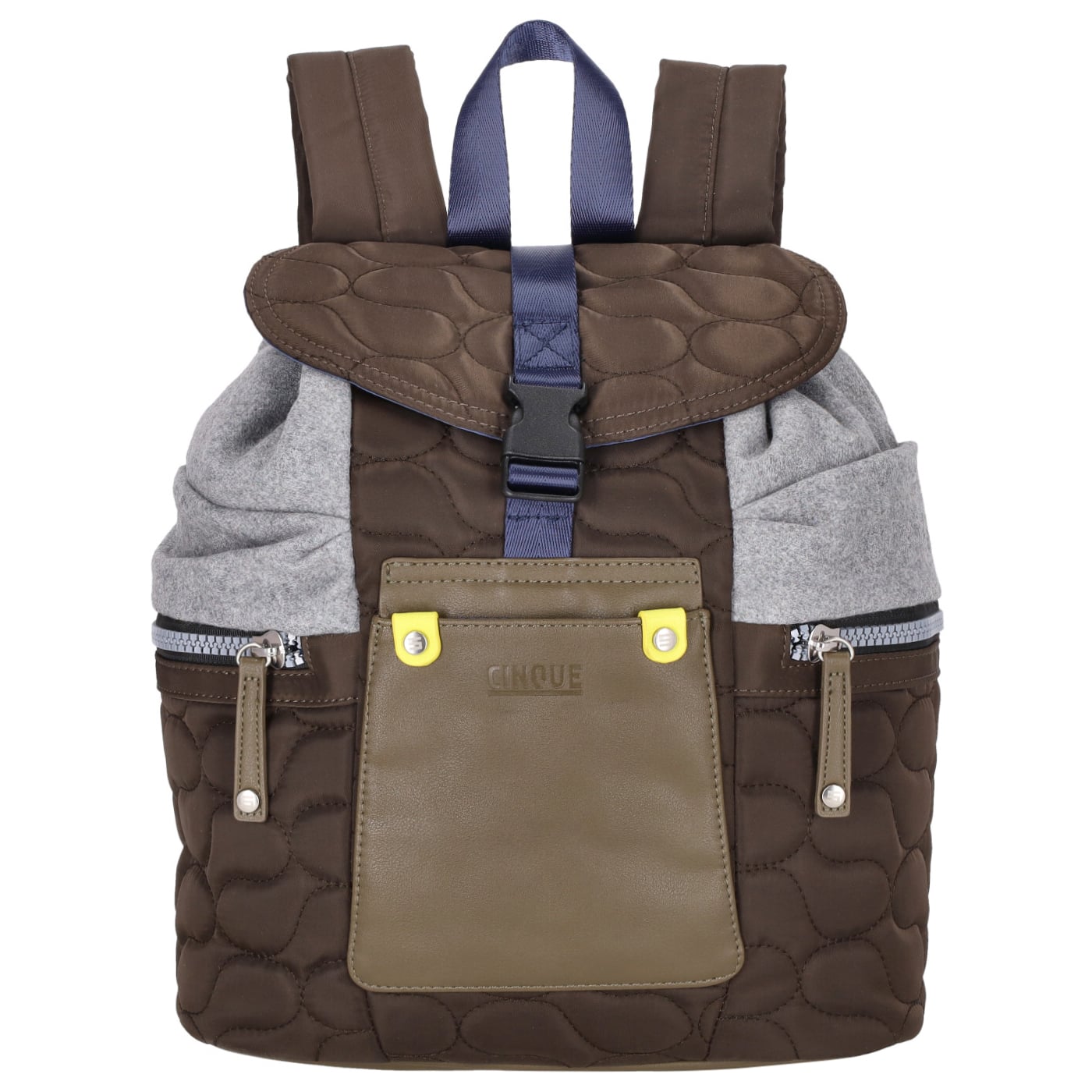 Cinque Damenrucksack Stockholm dunkelbraun, Damen Handtasche braun aus Nylon