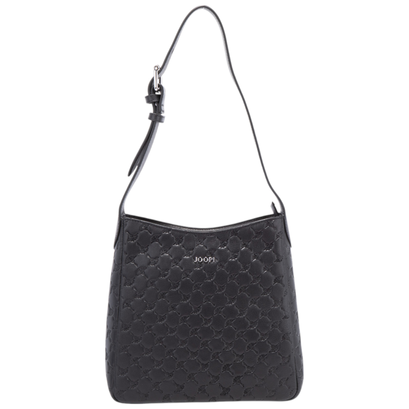 Joop Beuteltasche Leggero Stampa Elda Hobo XSVZ black, Damen Handtasche schwarz aus Leder