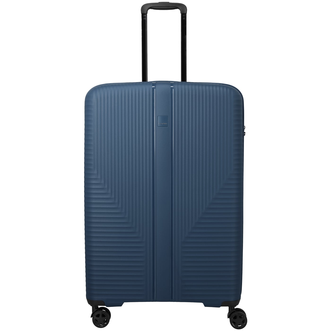 Travelite Trolley Air Stripe Trolley 4w L 77cm navy, 4,00kg leichter Polypropylen Hartschalenkoffer, Koffer blau