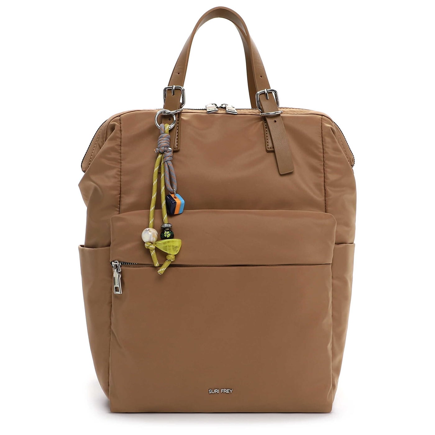 Suri Frey Damenrucksack Sissy Cityrucksack groß sahara, Damen Handtasche braun aus Synthetik