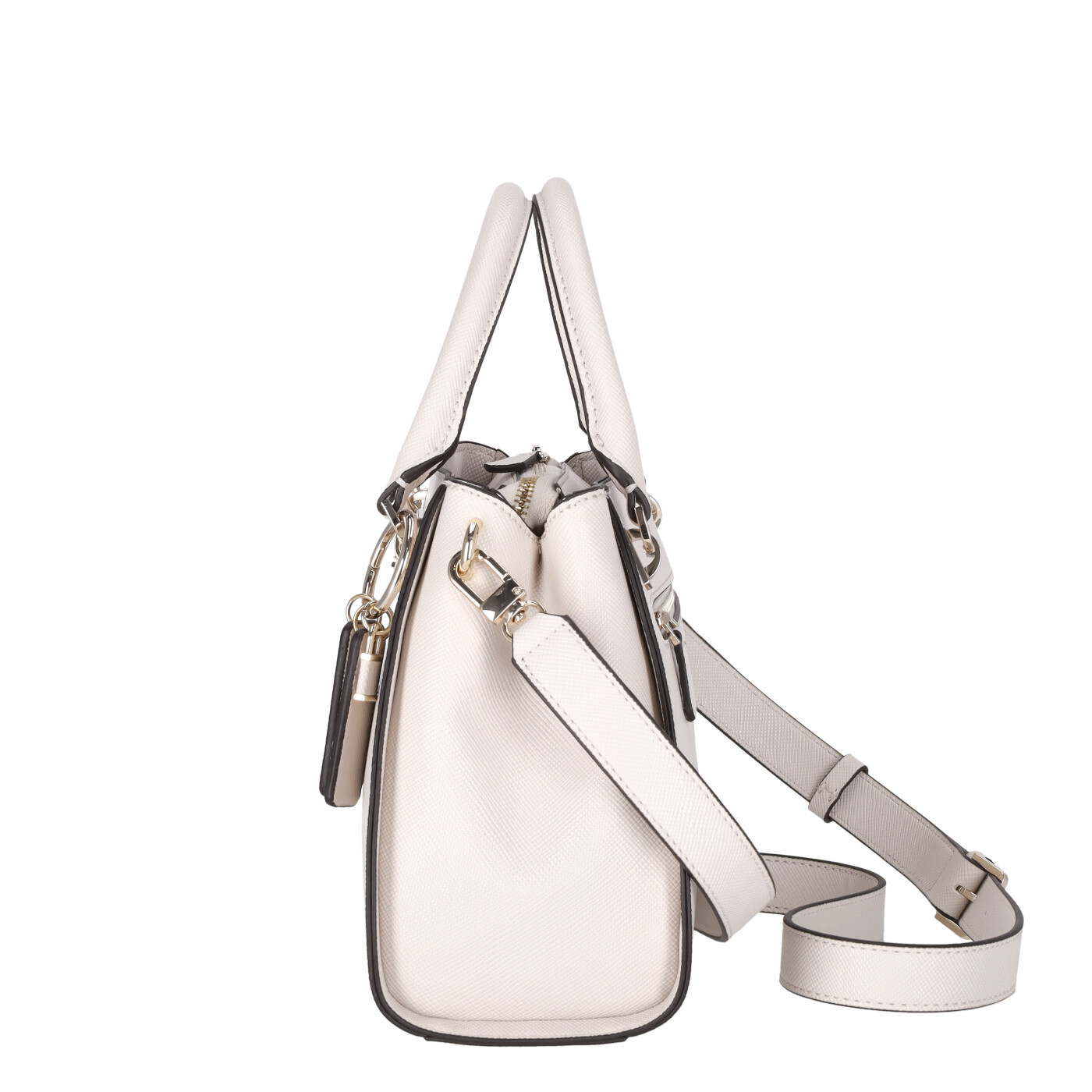 Guess EMILEE LUXURY SATCHEL - Handtas - black/zwart