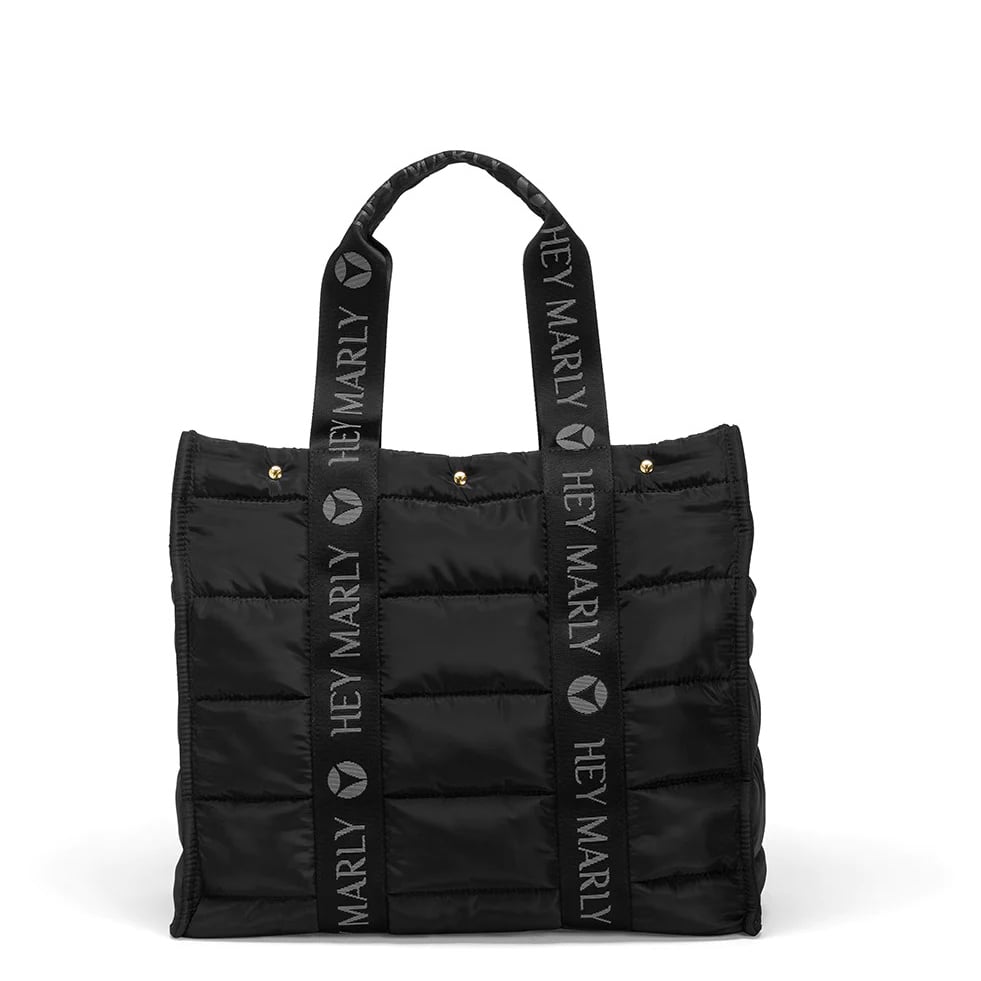 HEY MARLY Shopper Best Buddy black, Damen Handtasche schwarz aus Nylon