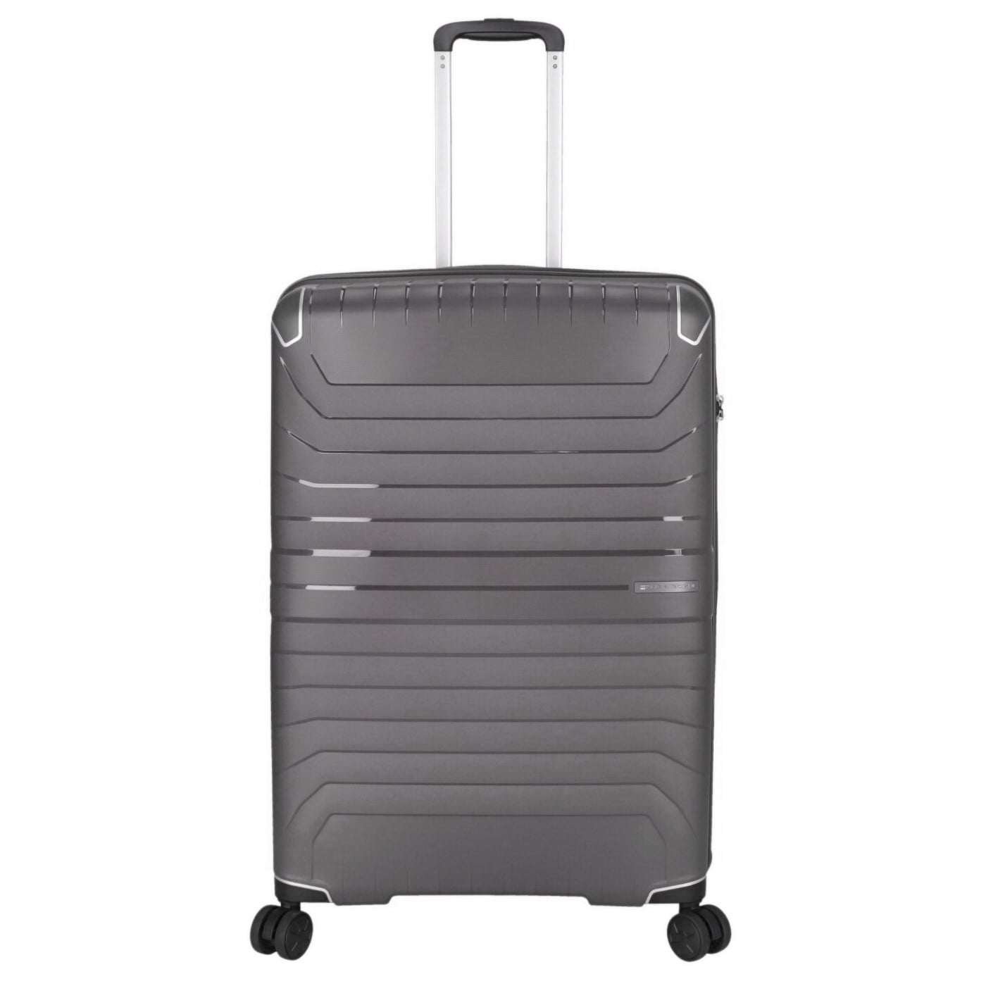 Von Cronshagen Trolley Halvar 76cm anthra, 4,30kg leichter Polypropylen Hartschalenkoffer, Koffer grau