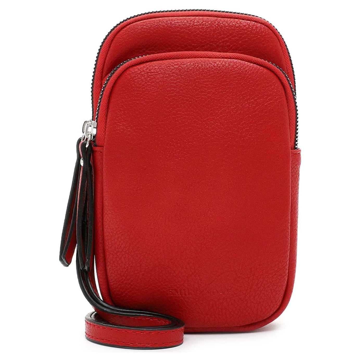 Emily & Noah Umhängetasche Emma Handyetui 62485 red, Damen Handtasche rot aus Kunstleder