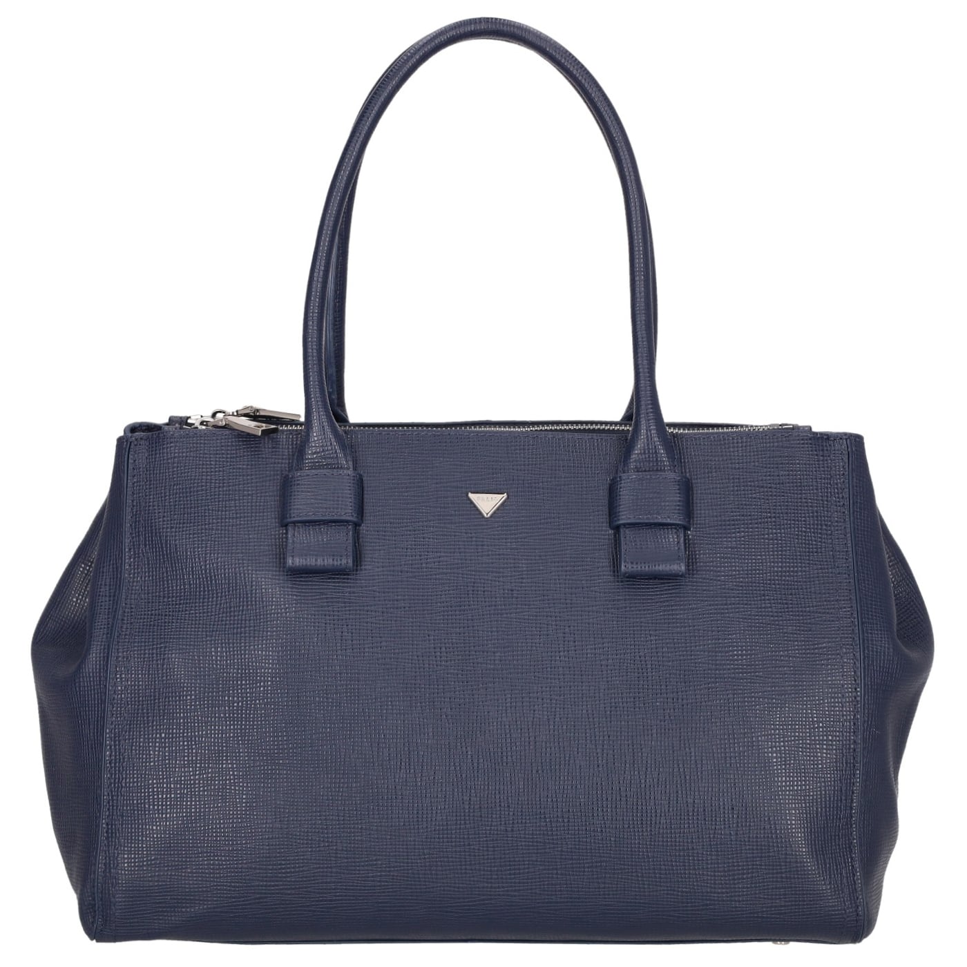 Palio Shopper Leni 12117 dark blue, Damen Handtasche blau aus Leder