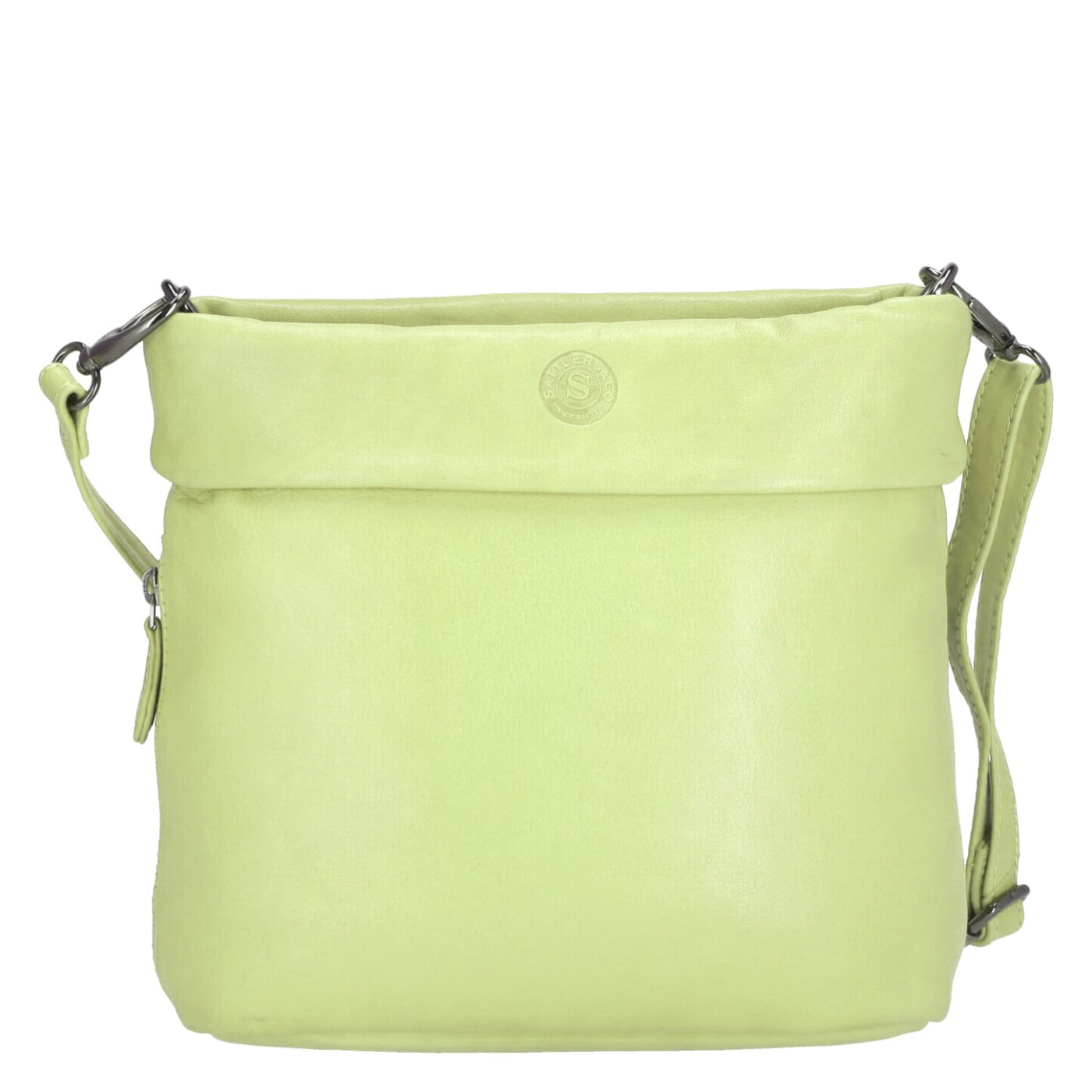 Sattlers & Co. Umhängetasche The Artisanry Expresivo mint, Damen Handtasche gruen aus Leder