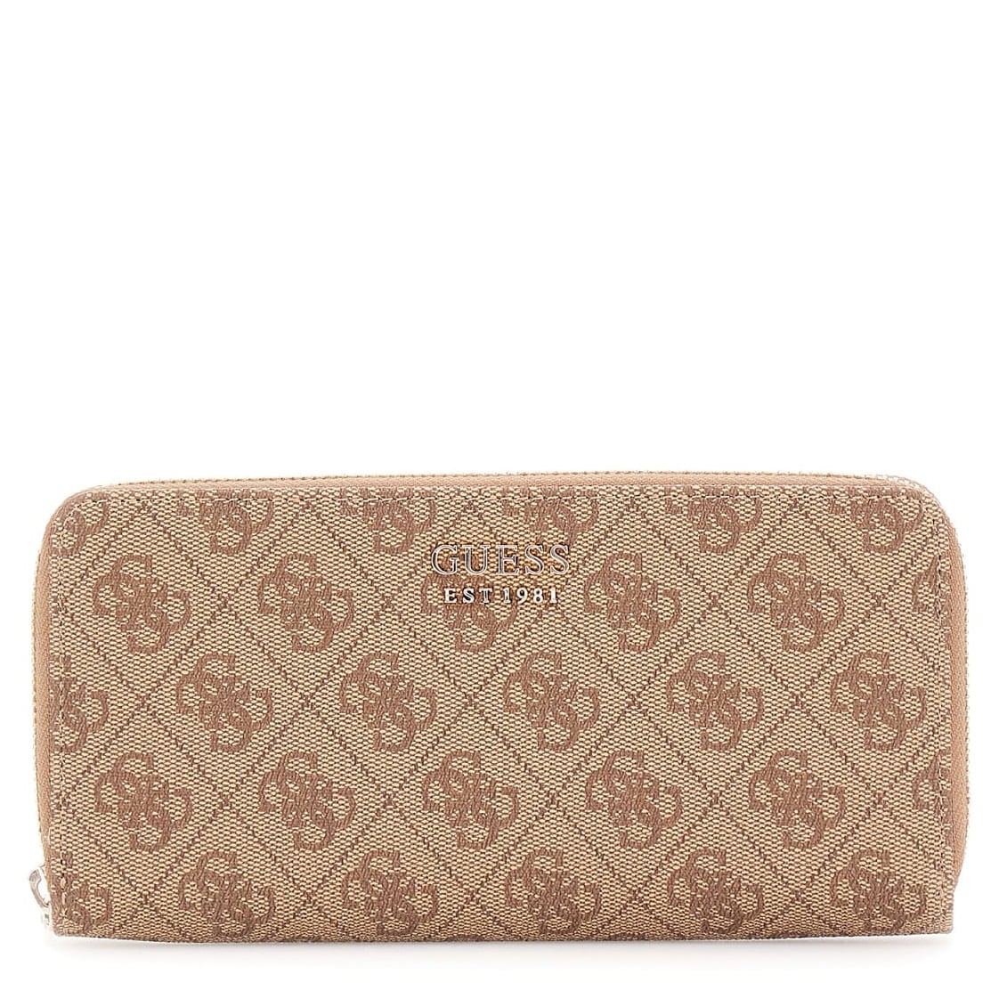 Guess Langbörse Brenton SLG Large Zip Around (SWLG) latte logo