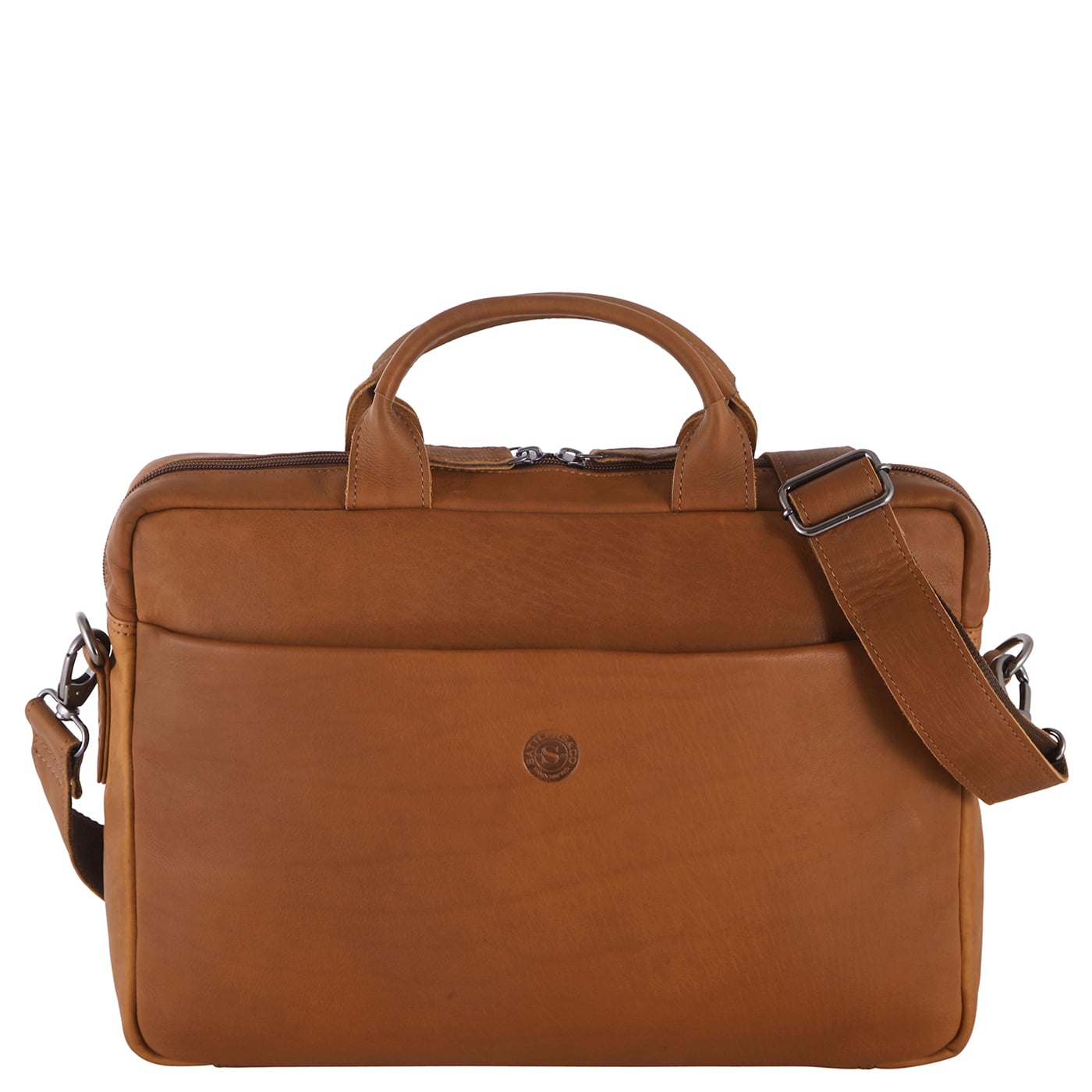 Sattlers & Co Laptoptasche The Barn Malik 16,9" tan
