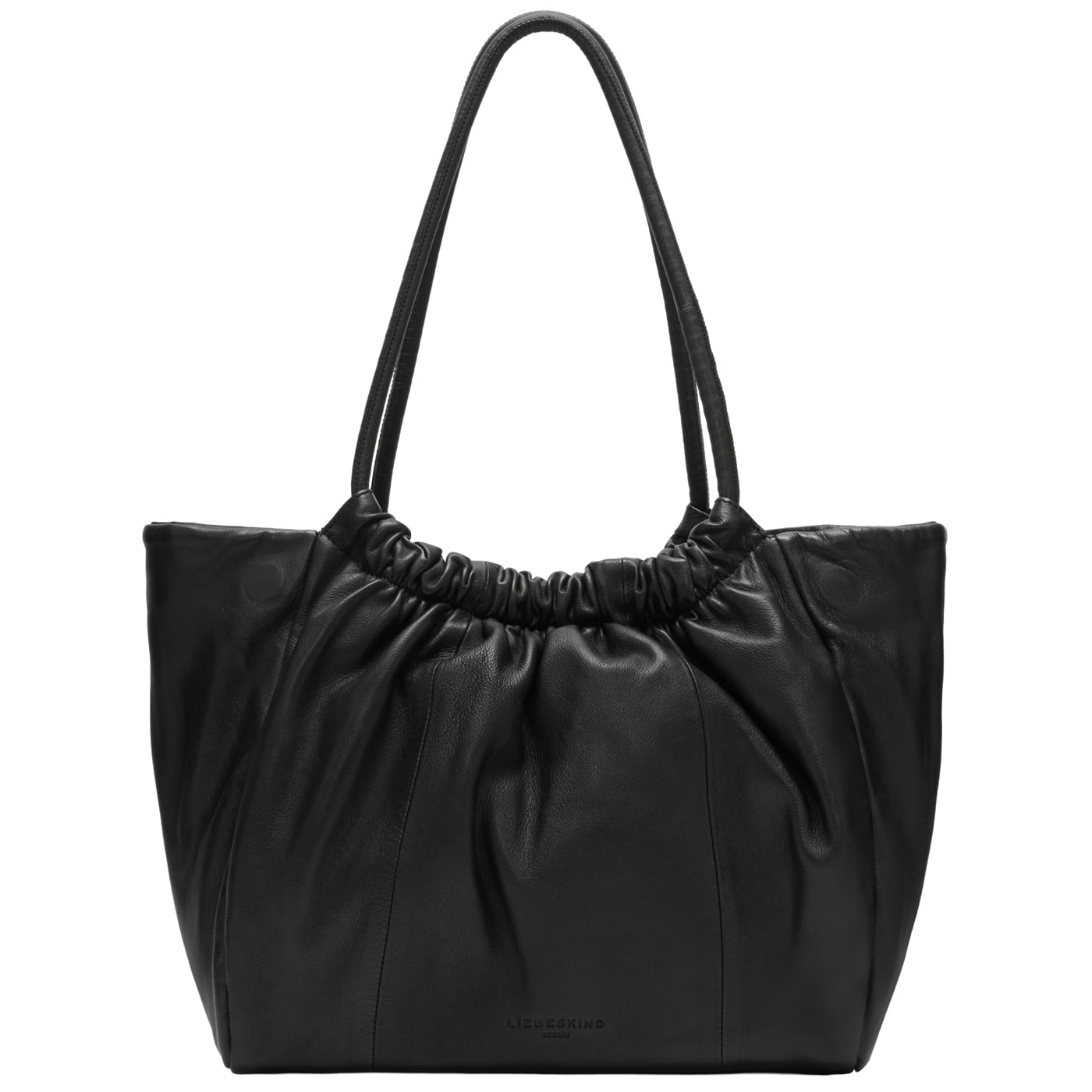 Liebeskind Berlin Cloud II Shopper M black, Damen Handtasche schwarz aus Leder