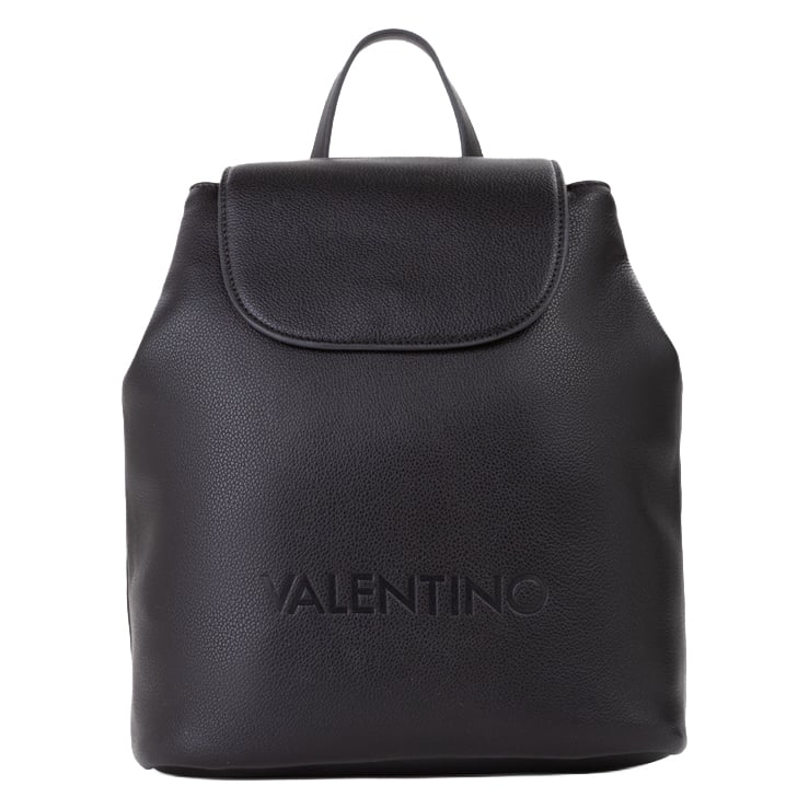 Valentino Damenrucksack Wilk Backpack nero, Damen Handtasche schwarz aus Kunstleder