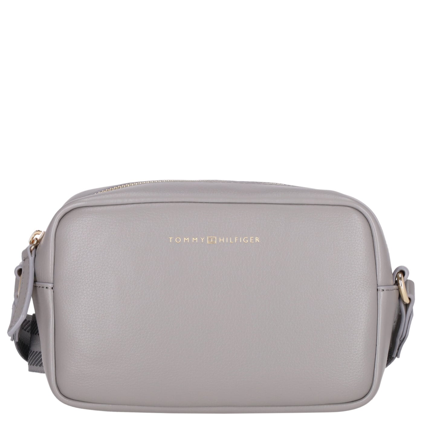 Tommy Hilfiger Umhängetasche TH Logotape Camera Bag universal grey, Damen Handtasche grau aus Kunstleder