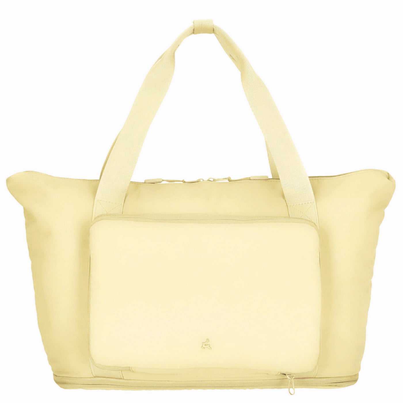Prato Shopper Crinkled Nylon Foldable CN14 yellow, Damen Handtasche gelb aus Nylon