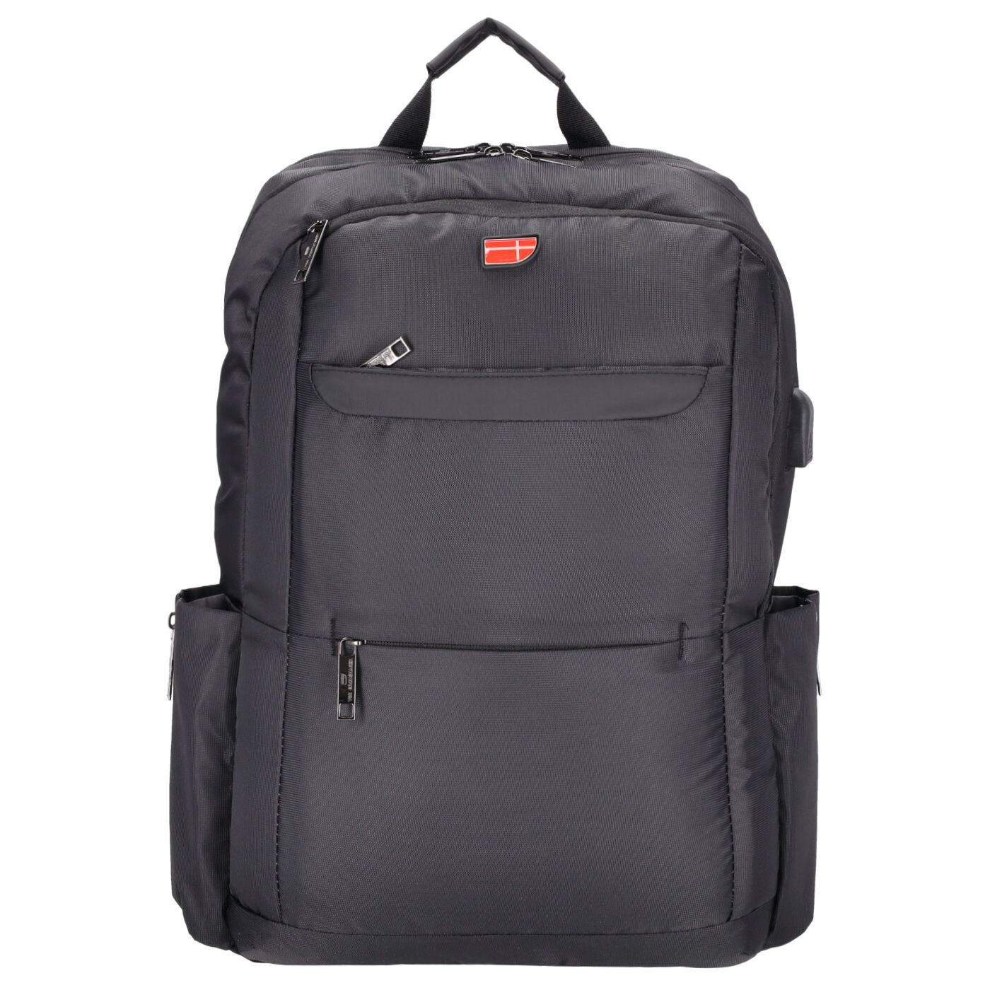 Von Cronshagen Laptoprucksack Henrik H9 15,6" schwarz, schwarz aus Polyester