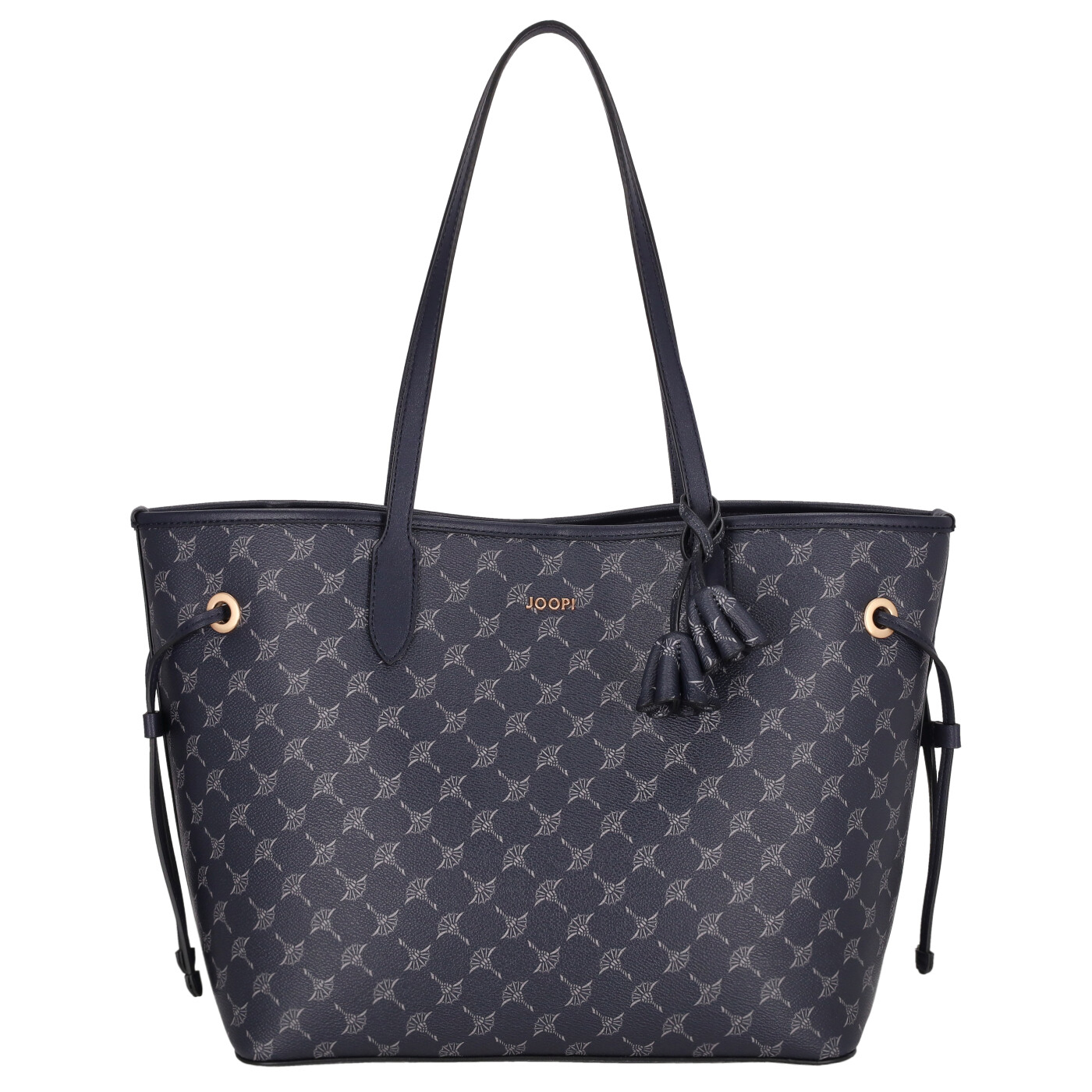 Joop Shopper Cortina 1.0 Lara LHO dark navy, Damen Handtasche blau aus Kunstleder