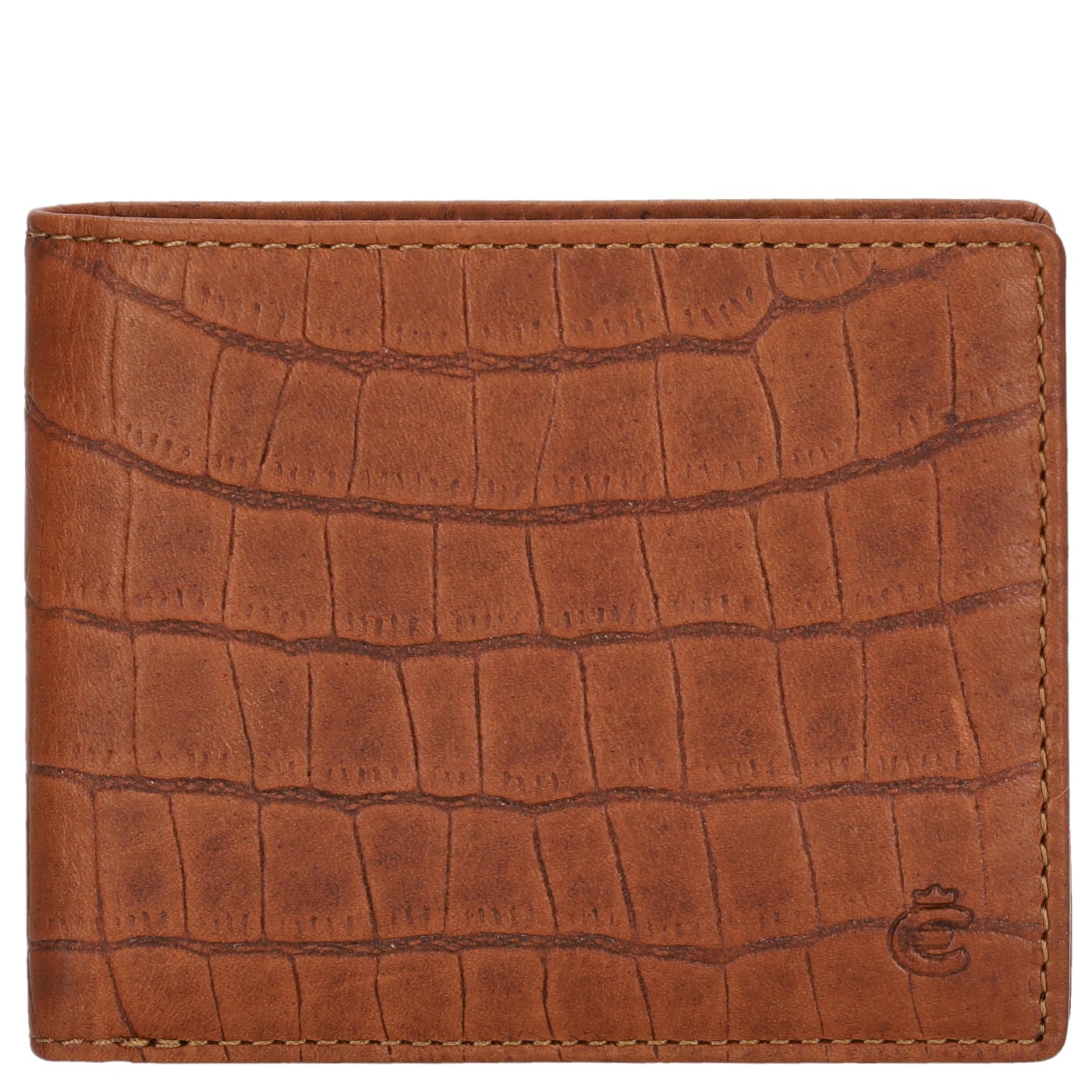 Esquire Querbörse Herren Dallas Croco 22241 braun