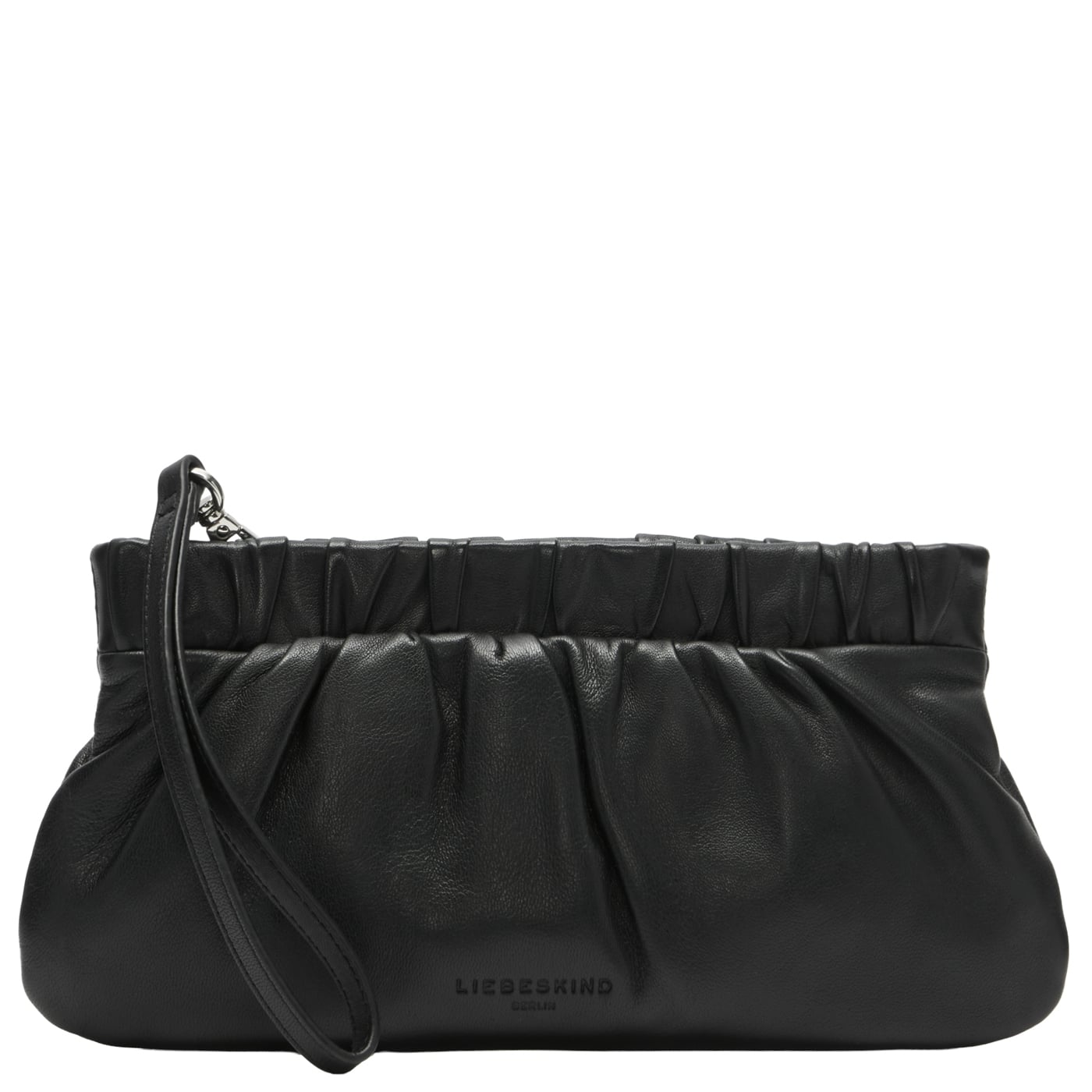 Liebeskind Berlin Clutch Pouch S black, Damen Handtasche schwarz aus Leder