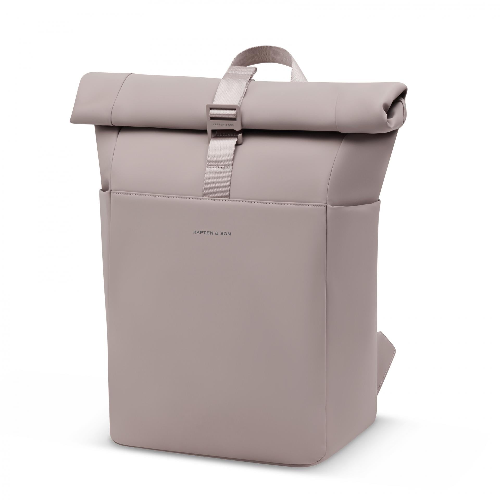 Kapten & Son Rucksack Lund Sleek Full PU 16l muted rose, rosa aus Kunstleder,