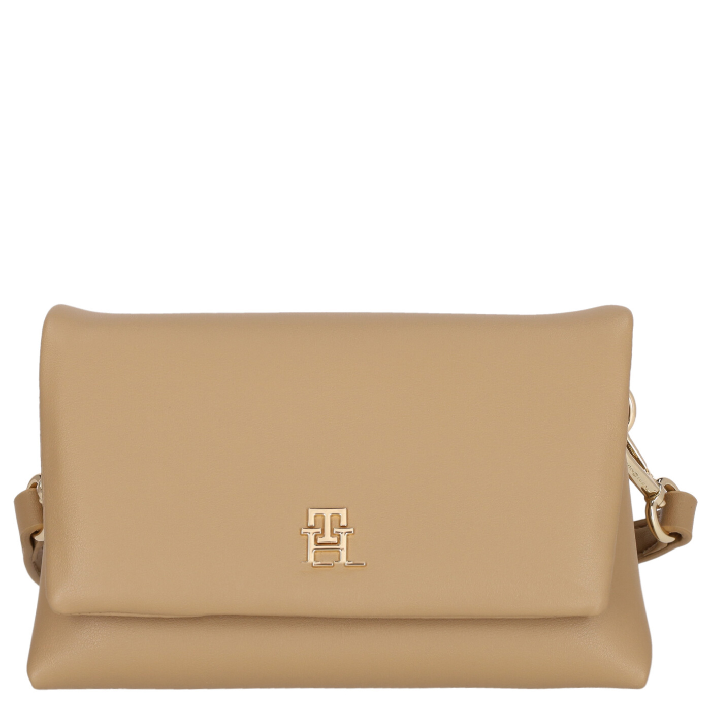 Tommy Hilfiger Umhängetasche TH Modern Essential Mini Crossover safari canvas, Damen Handtasche beige aus Kunstleder