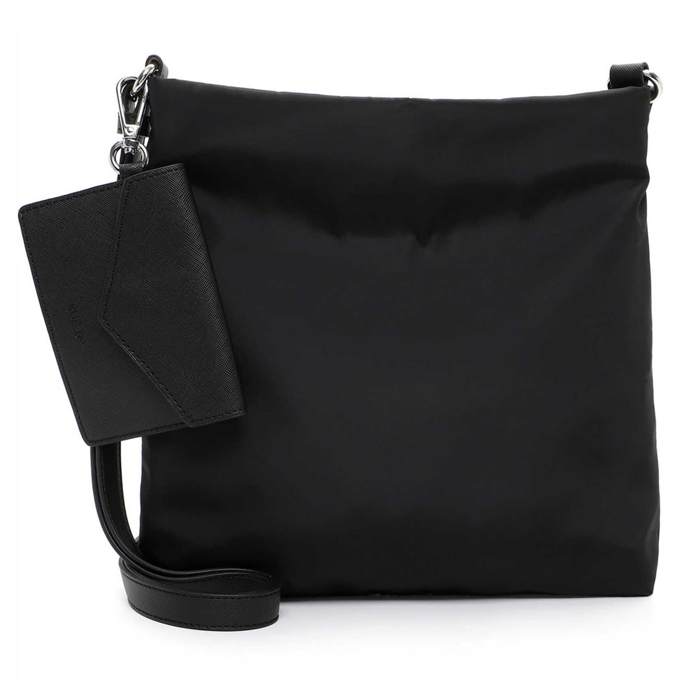 Emily & Noah Umhängetasche Marseille Rue 09 Crossover black, Damen Handtasche schwarz aus Nylon
