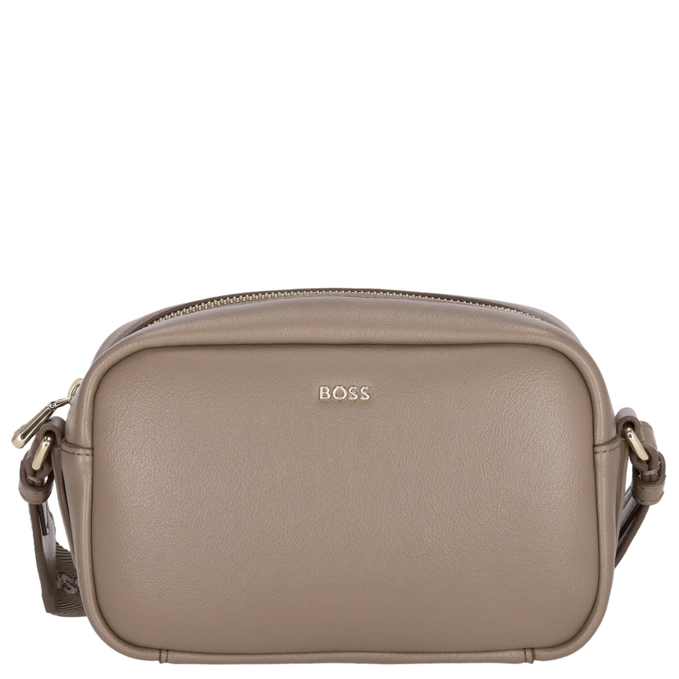 BOSS Umhängetasche Sandy Crossbody open brown, Damen Handtasche braun aus Kunstleder