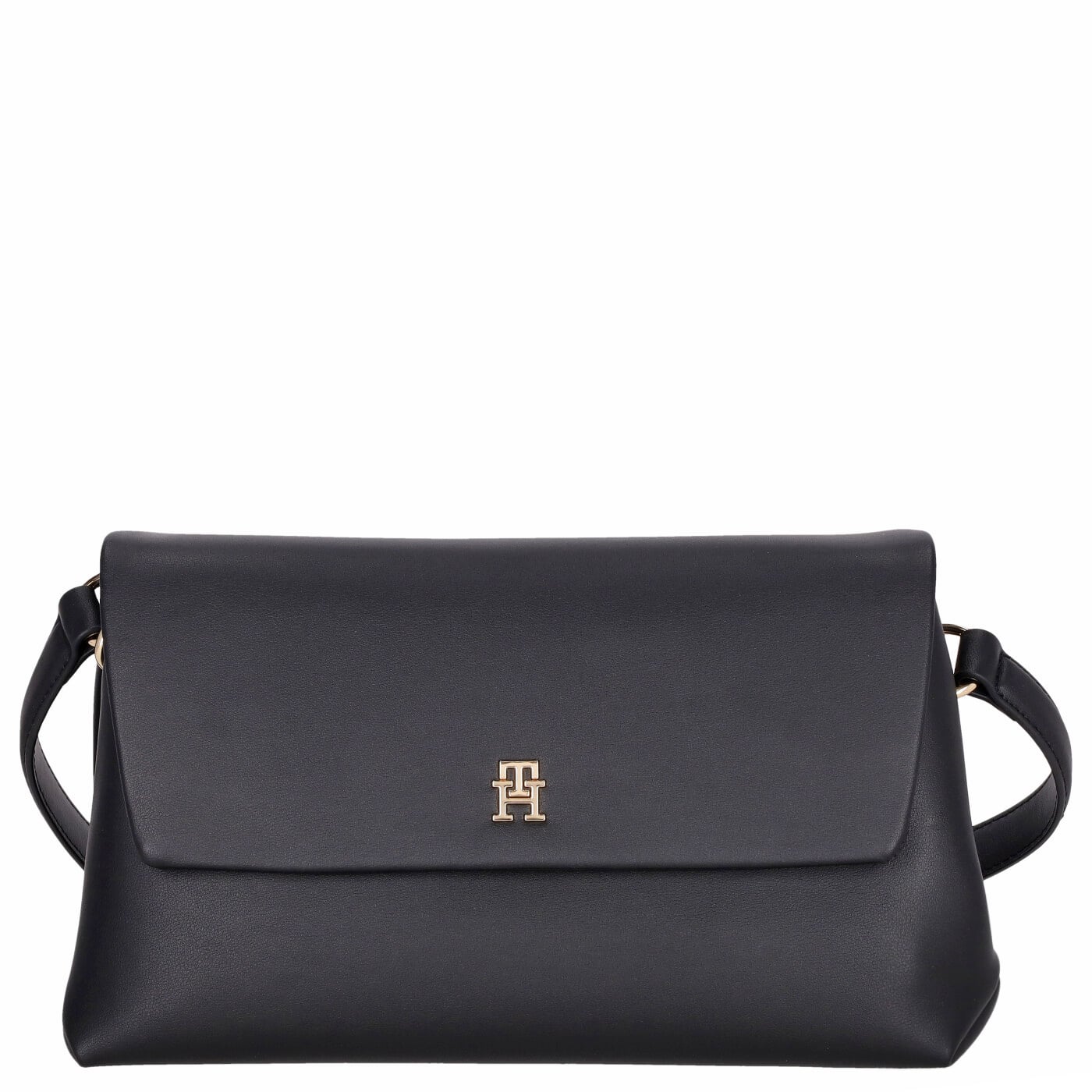 Tommy Hilfiger Henkeltasche TH Modern Essential Shoulder Bag black, Damen Handtasche schwarz aus Kunstleder