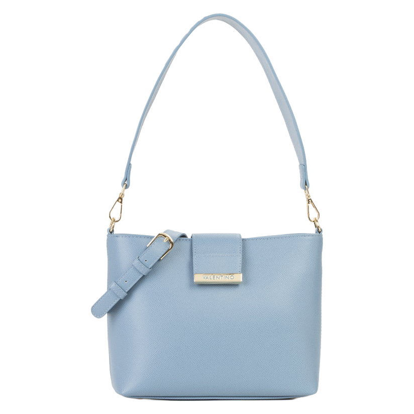 Valentino Beuteltasche Dione Re Crossbag avio, Damen Handtasche blau aus Kunstleder