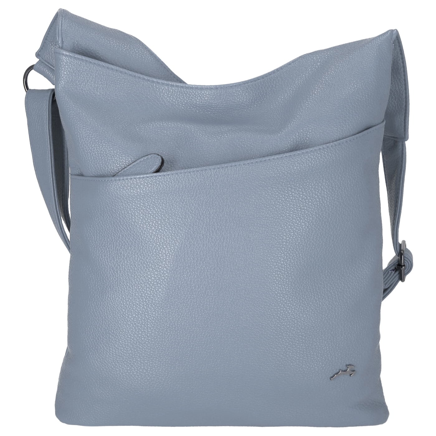 Let's Go Beuteltasche C0002-FR-E hellblau, Damen Handtasche blau aus Kunstleder
