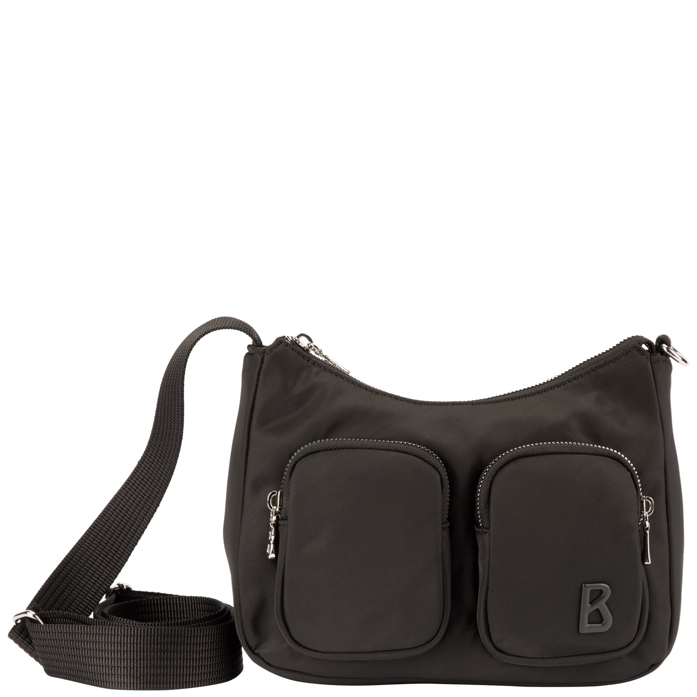Bogner Umhängetasche Verbier Play 1.0 Diya Shoulderbag SHZ schwarz, Damen Handtasche schwarz aus Polyester