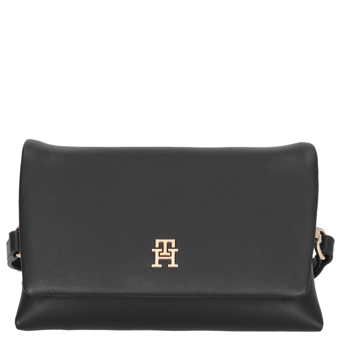 Tommy Hilfiger Umhängetasche TH Modern Essential Mini Crossover black, Damen Handtasche schwarz aus Kunstleder