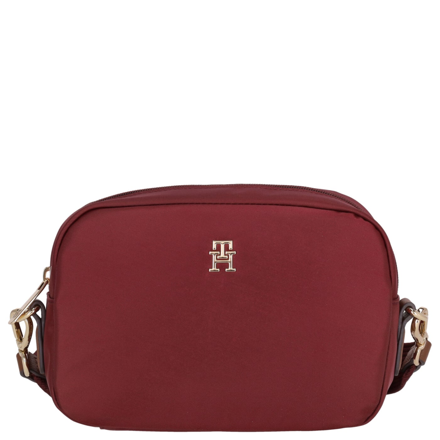 Tommy Hilfiger Umhängetasche Popette Camera Bag deep rouge, Damen Handtasche rot aus Nylon