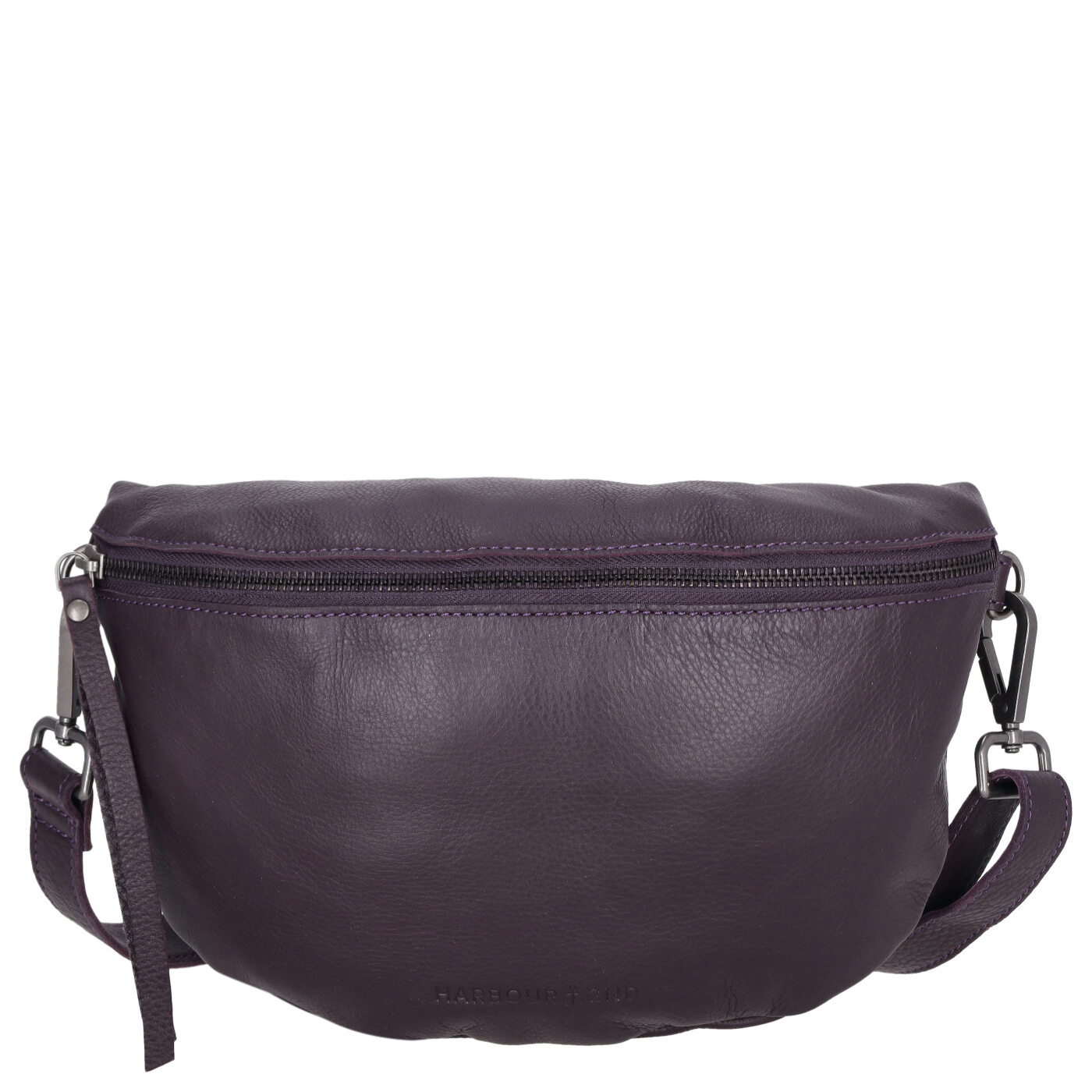 Harbour 2nd Umhängetasche JustPure Evi deep purple, Damen Handtasche lila aus Leder