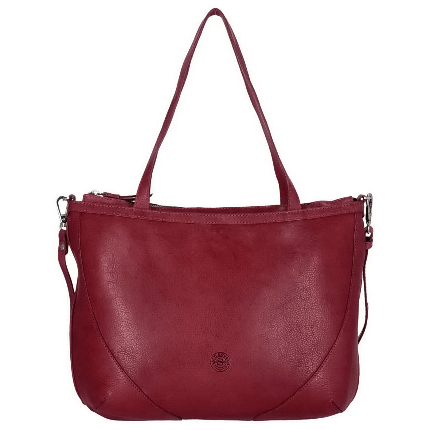 Sattlers & Co. Shopper The Cowstep Fanto ruby, Damen Handtasche rot aus Nylon