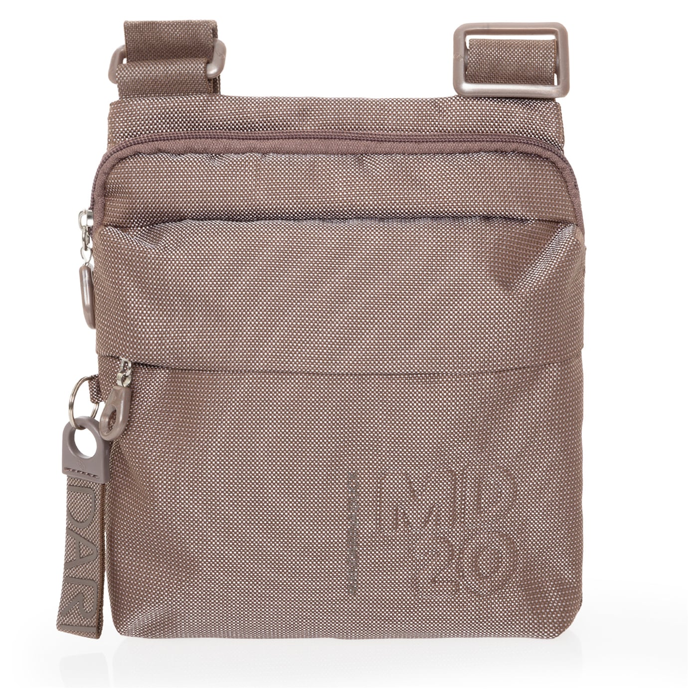 Mandarina Duck Umhängetasche MD20 Tracolla taupe, Damen Handtasche braun aus Polyester