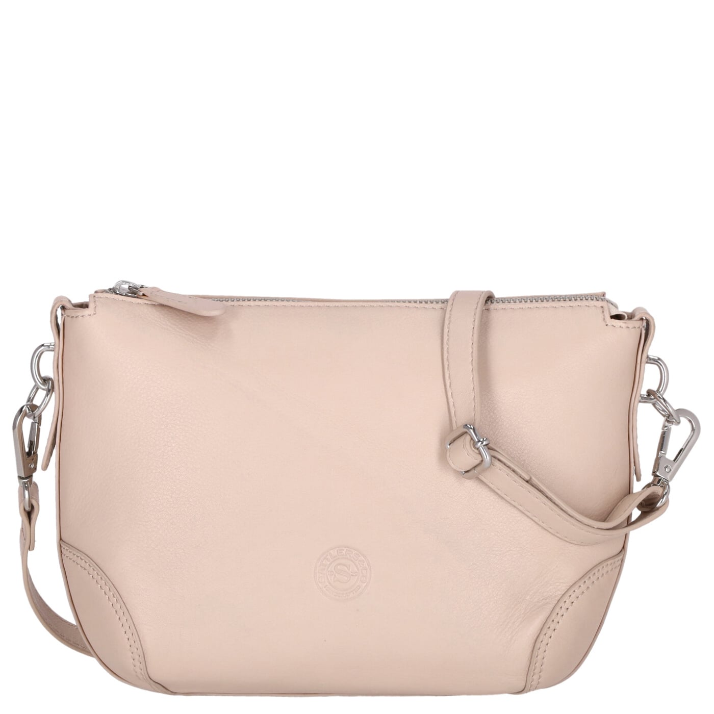 Sattlers & Co. Umhängetasche The Smooth Parabella powder, Damen Handtasche beige aus Leder