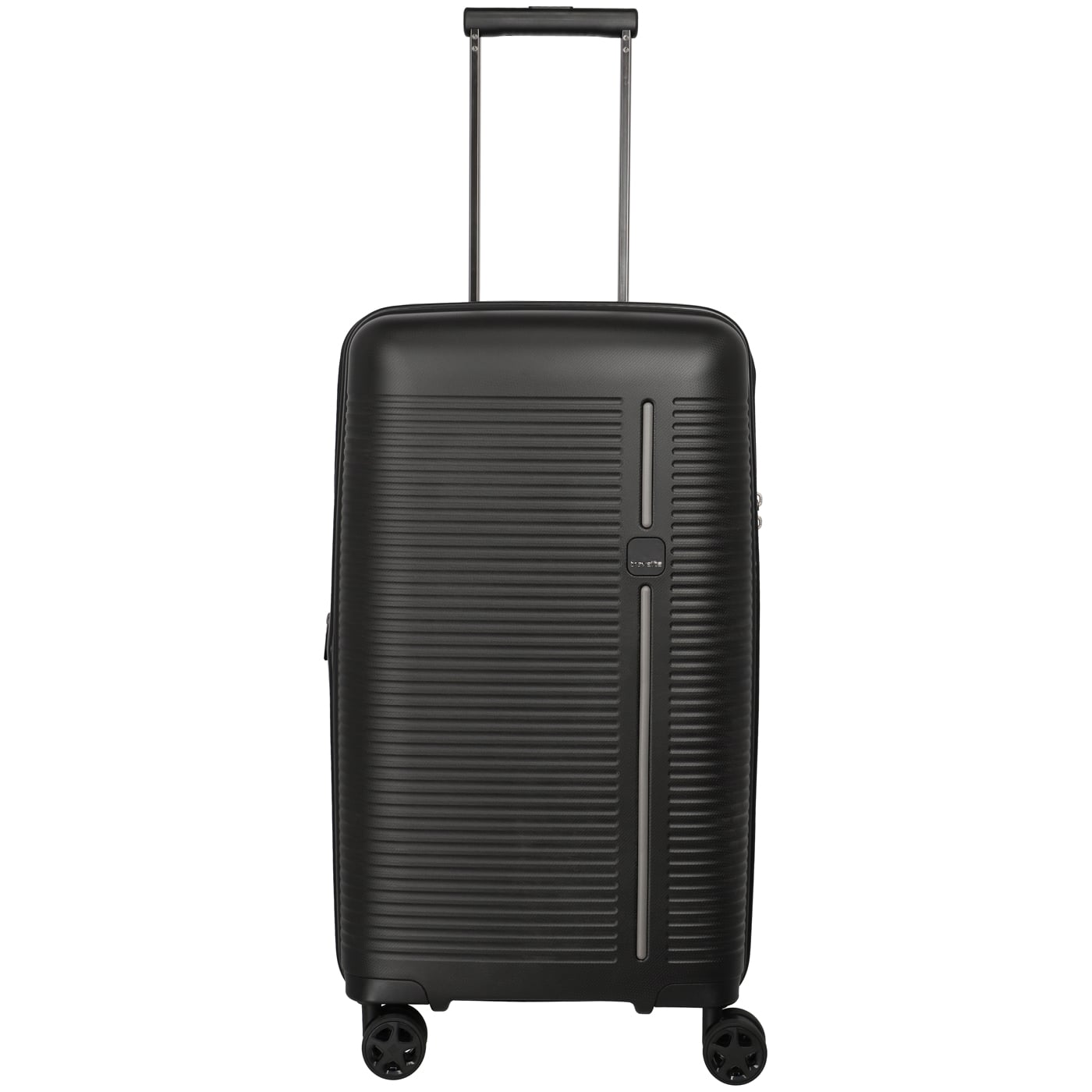 Travelite Trolley Roomer Trunk 4w M 66cm black, 3,60kg leichter Polypropylen Hartschalenkoffer, Koffer schwarz