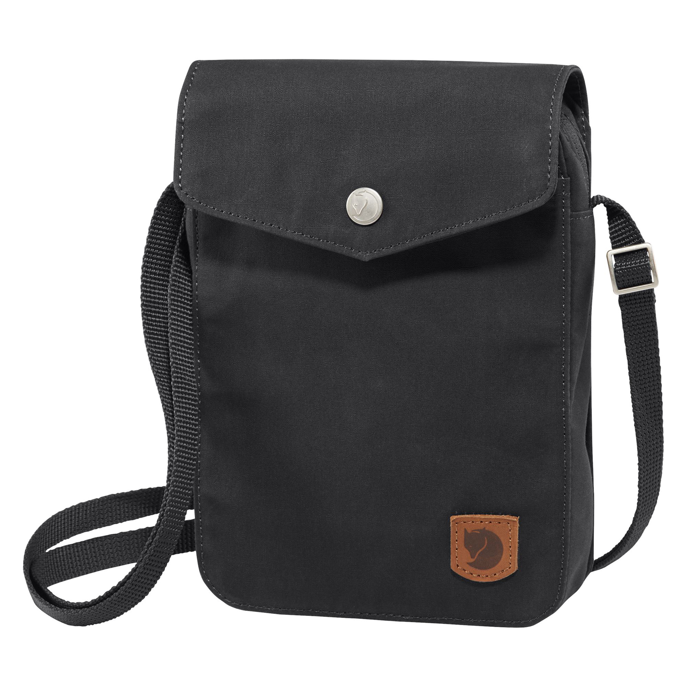 Fjällräven Umhängetasche Greenland Pocket black, Damen Handtasche schwarz aus Polyester