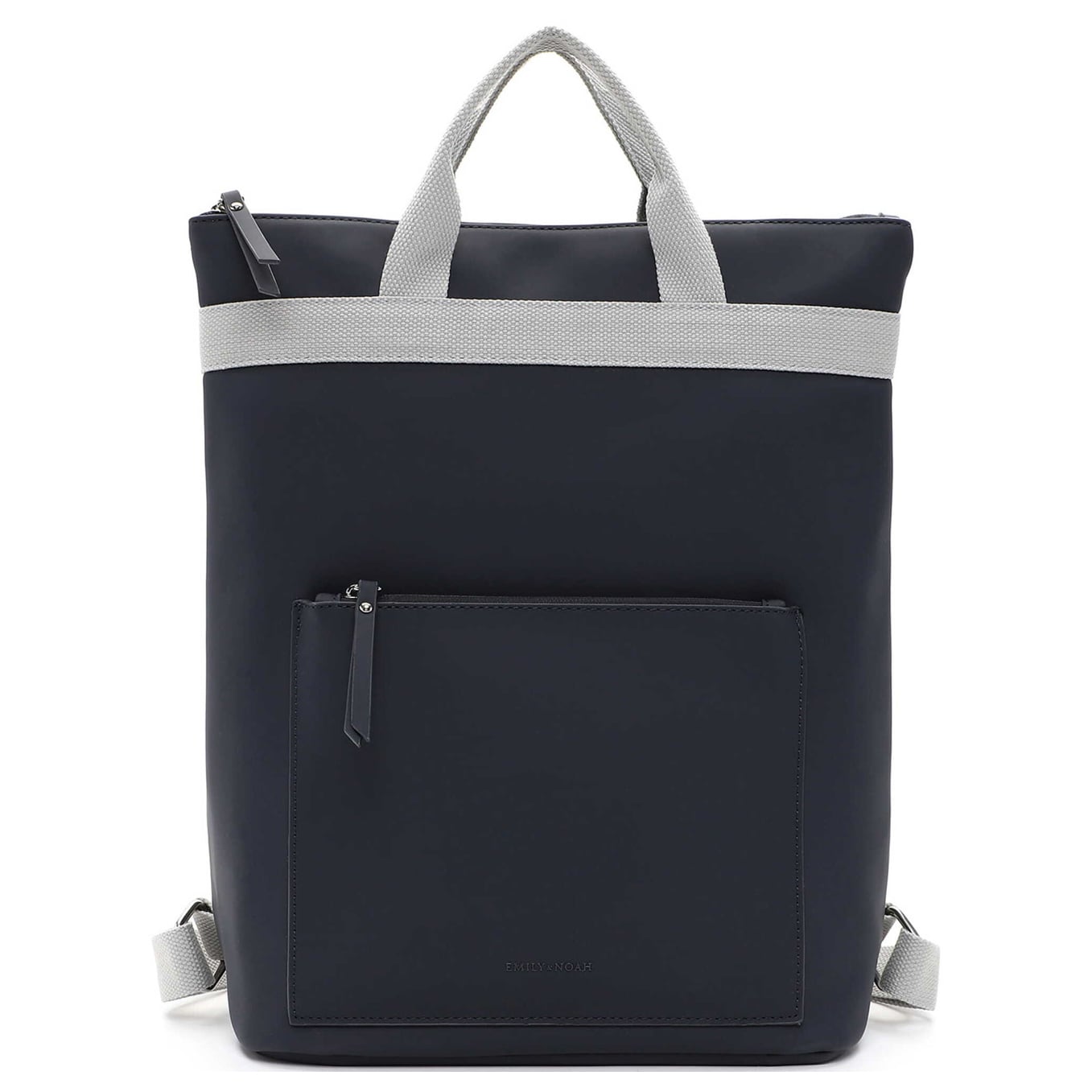 Emily & Noah Damenrucksack Elli City mittel blue, Damen Handtasche blau aus Synthetik