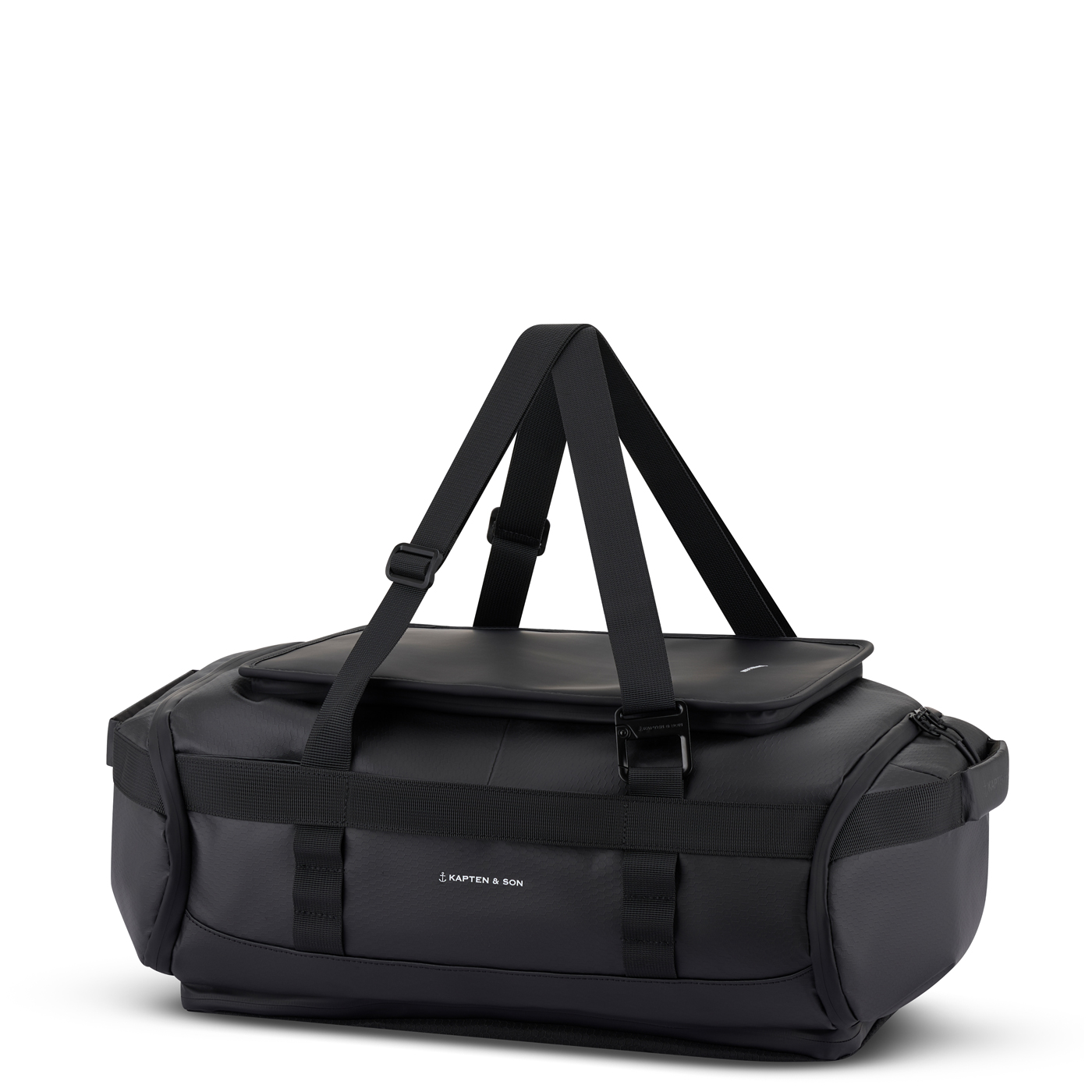 Kapten & Son Weekender Lisbon Duffle Backpack S all black