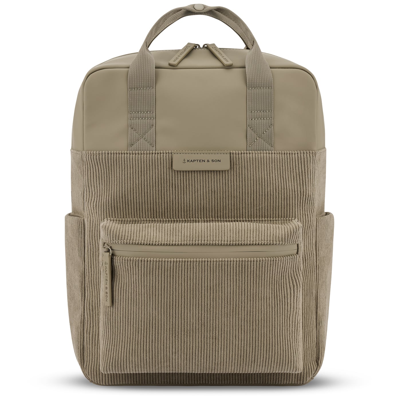 Kapten & Son Rucksack Bergen Pro Cord 15l dusty khaki, gruen aus Kunstleder,