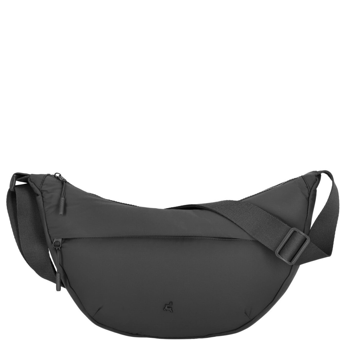 Prato Beuteltasche Puffer Bag Crossbody CN25-P black, Damen Handtasche schwarz aus Nylon