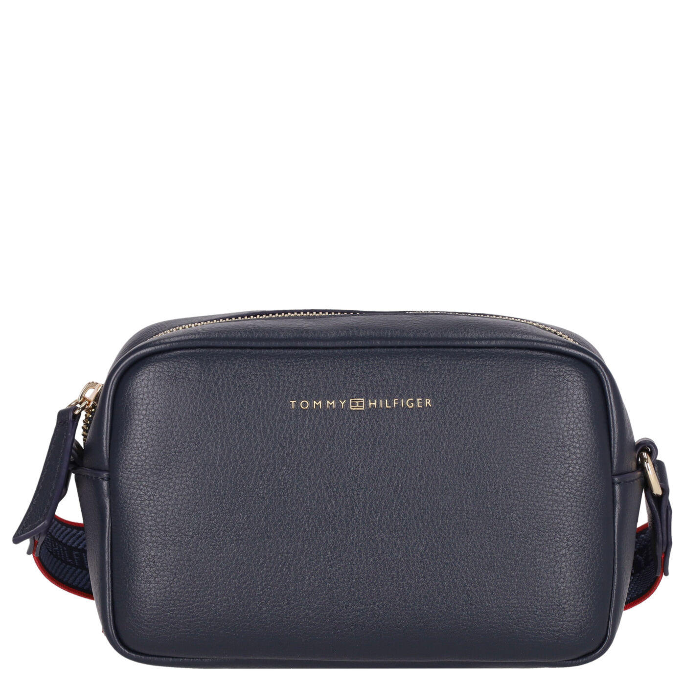 Tommy Hilfiger Umhängetasche TH Logotape Camera Bag space blue, Damen Handtasche blau aus Kunstleder