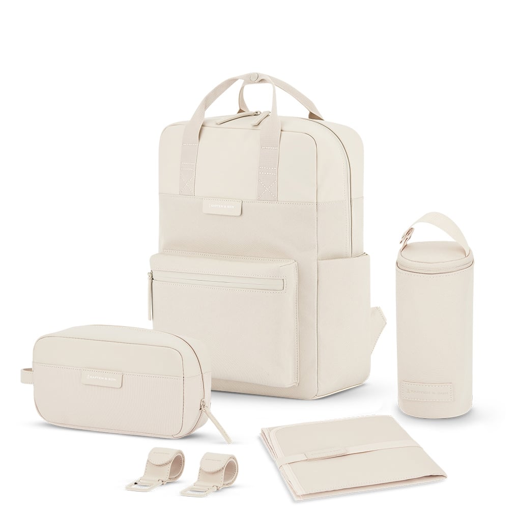 Kapten & Son Rucksack Bergen Pro Diaper sandstone, beige aus Kunstleder,