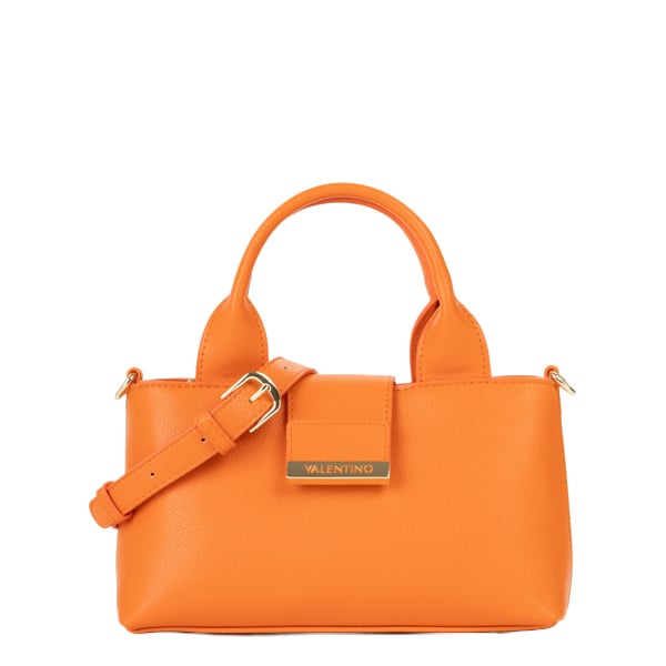 Valentino Henkeltasche Dione Re Shopping Bag arancio, Damen Handtasche orange aus Kunstleder,
