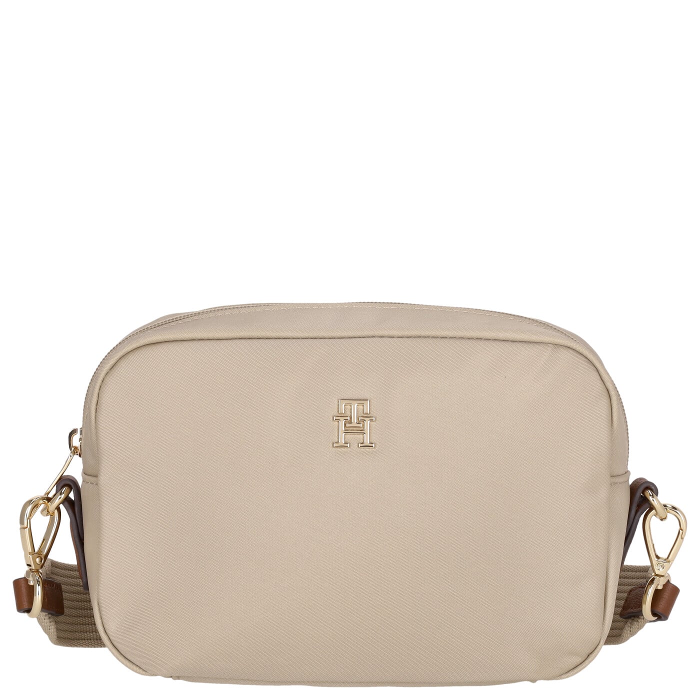 Tommy Hilfiger Umhängetasche Popette Camera Bag sandalwood, Damen Handtasche beige aus Nylon