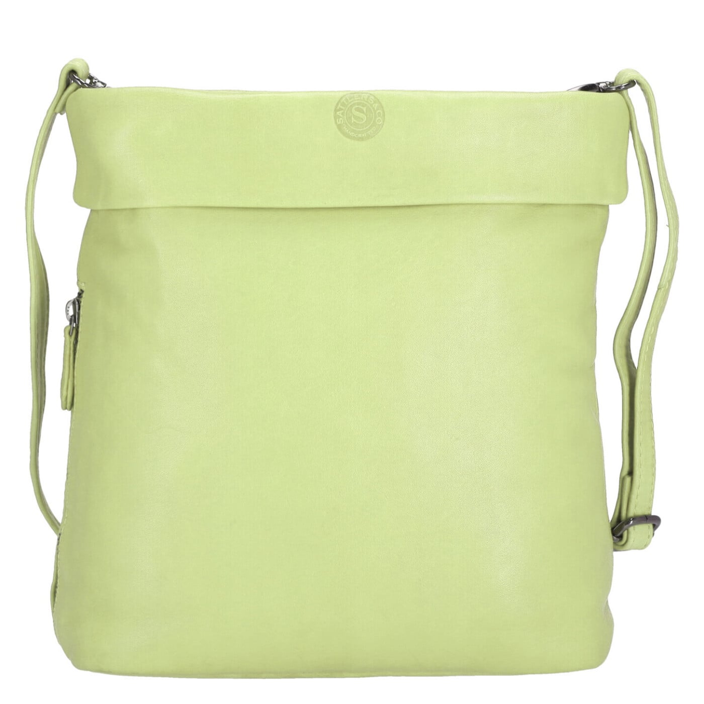 Sattlers & Co. Umhängetasche The Artisanry Estel mint, Damen Handtasche gruen aus Leder