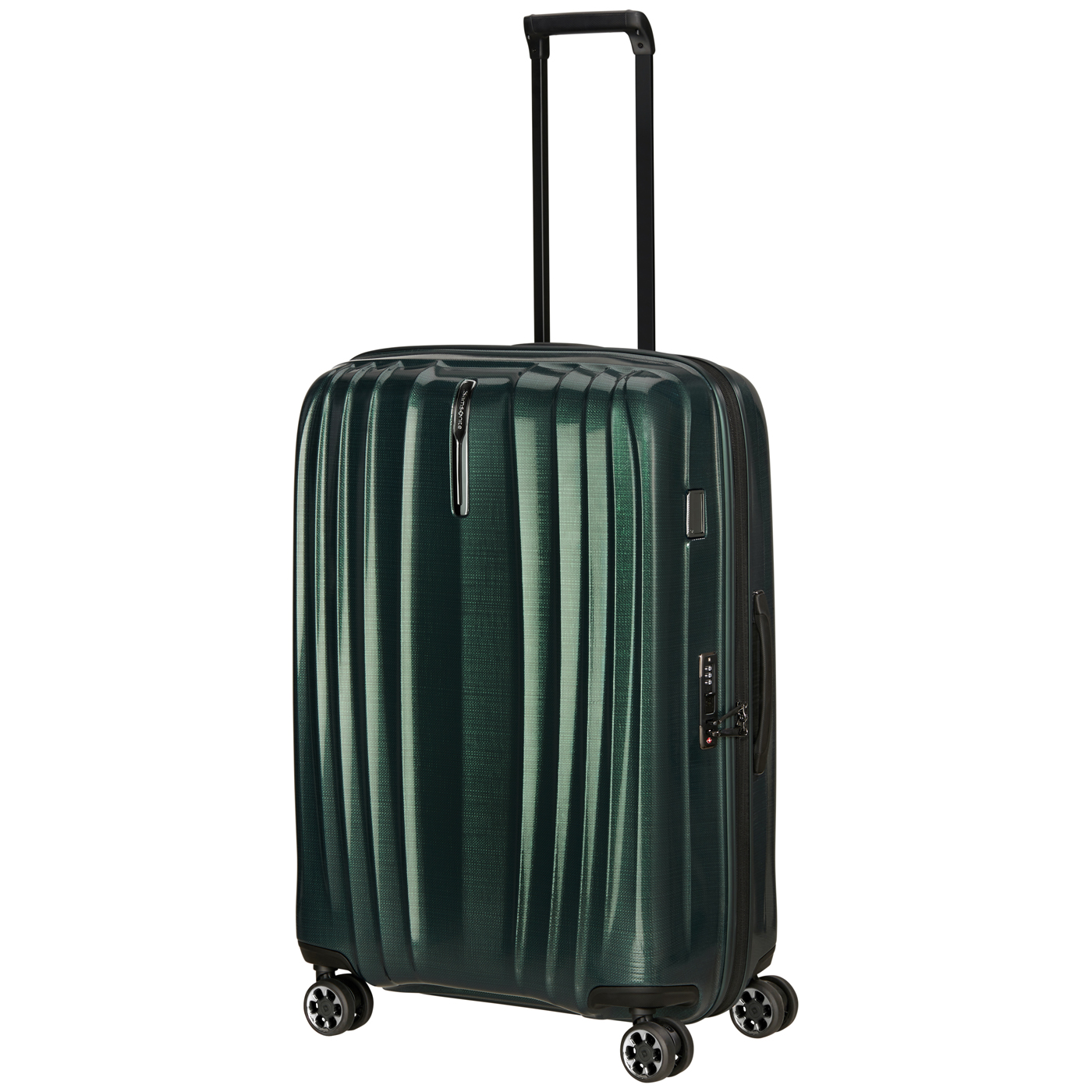 Samsonite Trolley Nexis Spinner exp. 76cm deep forest, 3,50kg leichter Roxkin Hartschalenkoffer, Koffer gruen