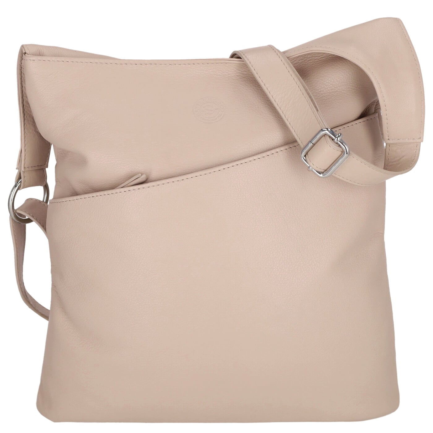 Sattlers & Co. Beuteltasche The Smooth Poldawi Hobo sand, Damen Handtasche beige aus Leder