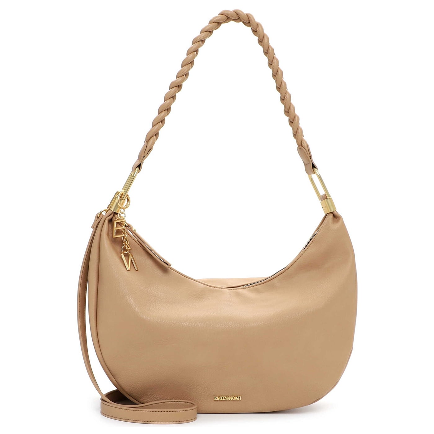 Emily & Noah Beuteltasche Judith M sand, Damen Handtasche beige aus Kunstleder